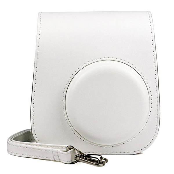 Case kamerafodral Väskhållare PU-læder til instax Mini 11 White