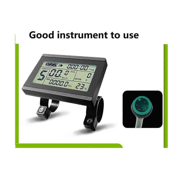 Elektrisk Cykel Display KT LCD3 för KT Intelligent Controller 24V 36V 48V 52V 60V 72V Ebike Panel As Shown