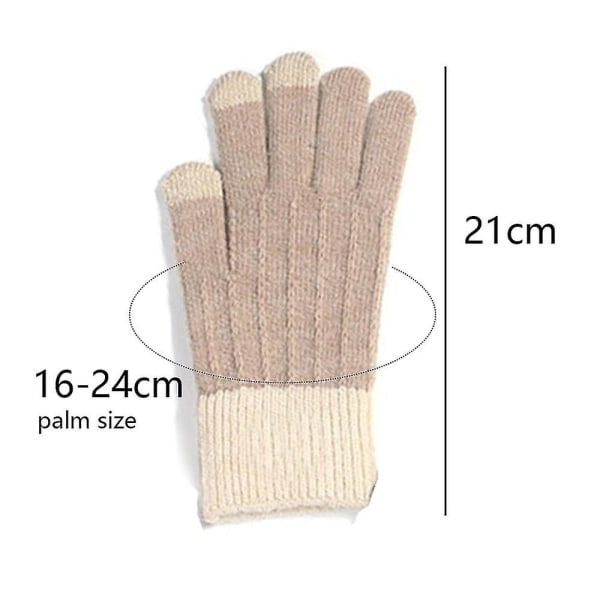 Vintervarma pekskärmshandskar Thermal med fleecefoder Vindtät Style4