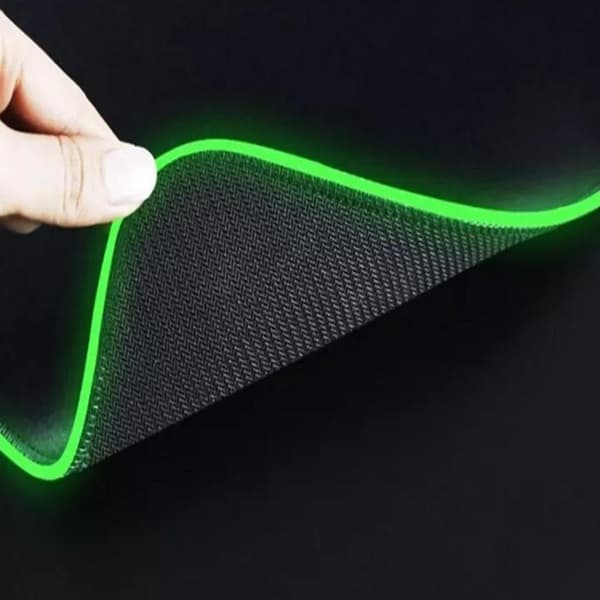 Gamingmusematte med RGB LED-lys - 80x30cm - Havbølger