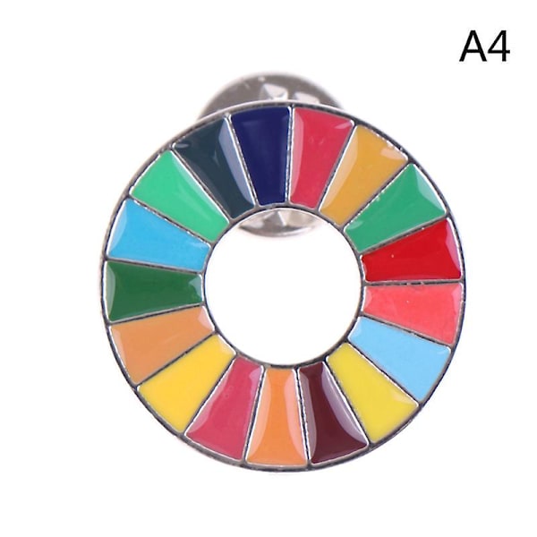 Emali 17 väriä Kestävän kehityksen tavoitteet Rintakoru Yhdistyneet kansakunnat SDGs Pin SHYTMV A4