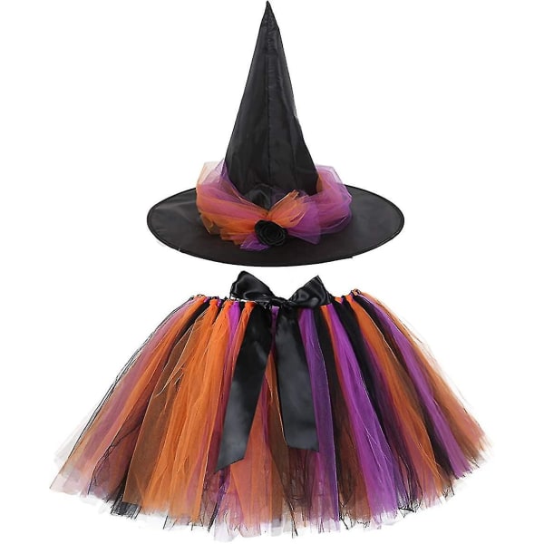 Halloween Witch Tutu Outfit Til Kvinder Gratis Størrelse Halloween Party Dress Up Voksen style 1