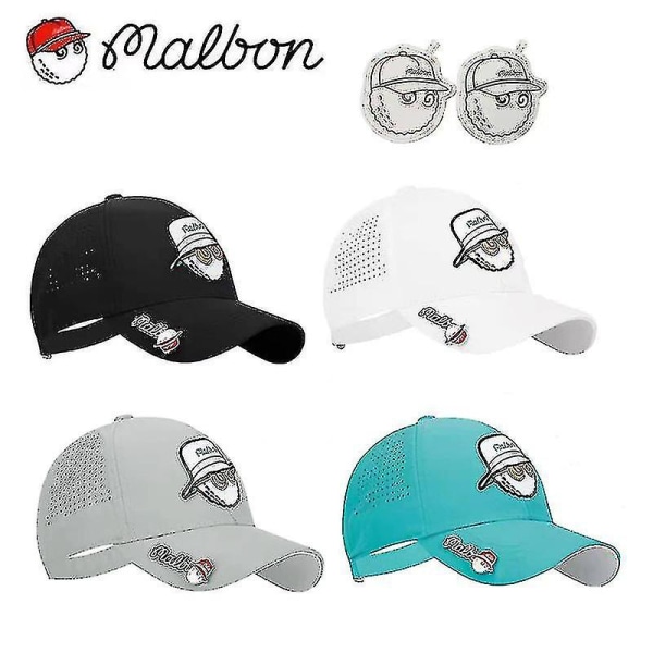 2023 Malbon Golf Cap Mark Sport Ventilation Golf Hatut miehille ja naisille Unisex Green