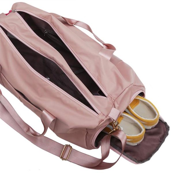 Weekendtaske gymtaske med skorum pink