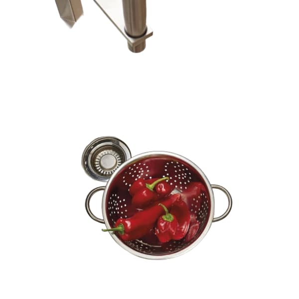 Durkslag, rostfritt stål, silver (Inox), 24,3 x 2,5 x 2 cm
