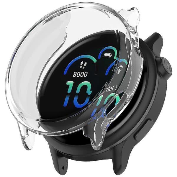 Galvaniserat TPU Heltäckande Klockskyddsfodral för Garmin Vivoactive 6 Transparent