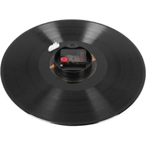 Ultra-tyst väggklocka, väggklocka med vinylskiva, kaféväggklocka