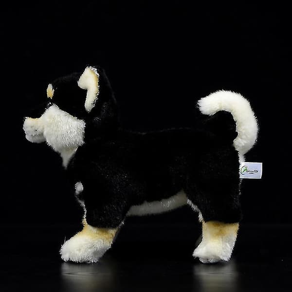 Musta Shiba Inu pehmolelu joululahja