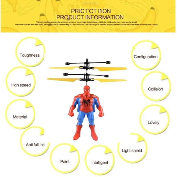 Spiderman Anime Figur Induktionsflygplan Hängande Flygande S