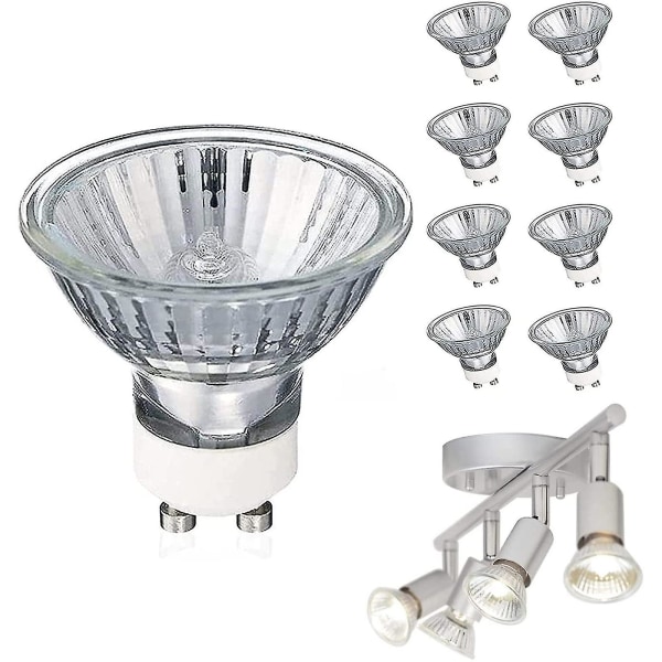 Gu10 35 Watt Halogen Reflektorpære Varm Hvid Dæmpbar, Gu10 Halogen 35w Halogenpærer, Gu10 Dæmpbar Varm Hvid 230V-50W 2 pcs