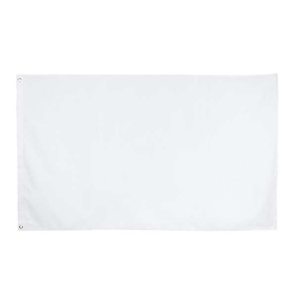 1st 90x150cm Creative White Flag Flaggor Gör själv-banderoller Festdekoration (vit) -xx