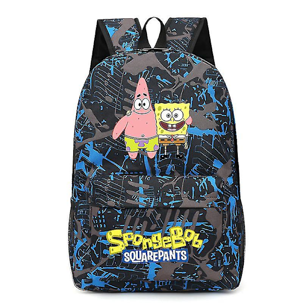 Spongebob Uusi Reppu Kawaii Piirretty Muoti Koulureppu Anime Laukku Oxford Kangas Lasten Reppuja Trendikkäät Oppilaiden Laukut Lahjat-u F