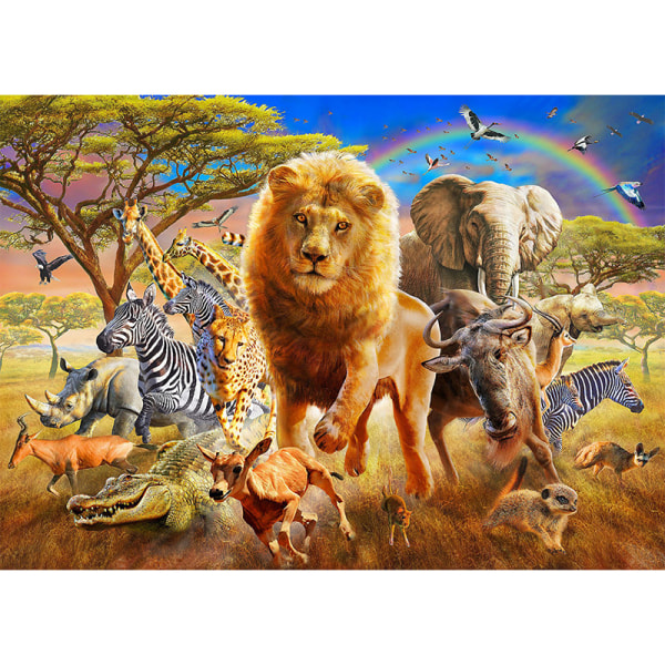 Diamond painting / 5D- diamond painting DIY taidekoristelu Animals 40x30cm