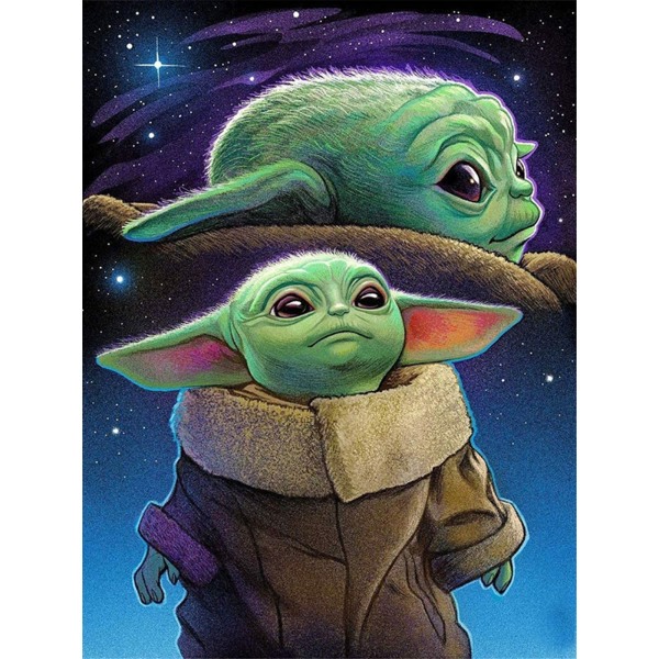 5D Timanttimaalaus Täysi Timantti Yoda Vauva Koristemaalaus