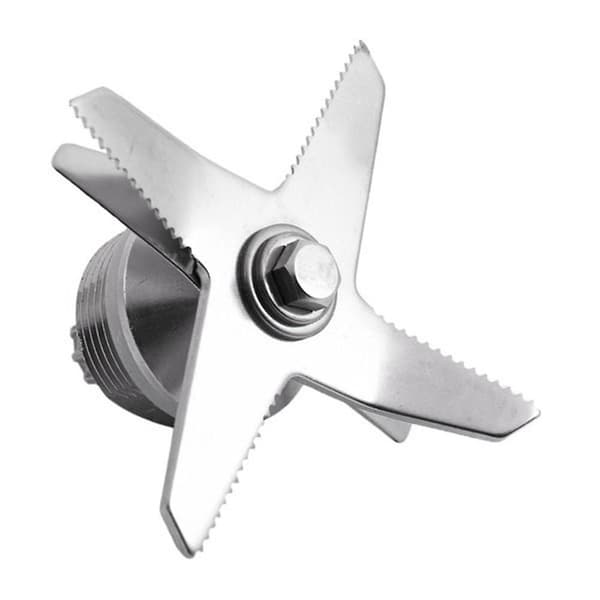 2x Slitesterk Kvalitets Rustfritt Stål Sølv+svart Blad Og Drivsocket Kombinasjonssett For Vitamix Blender