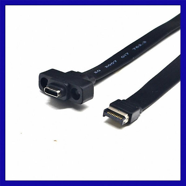 USB 3.1 Frontpanel Typ E Hane till USB-C Typ C Förlängningskabel, 30cm