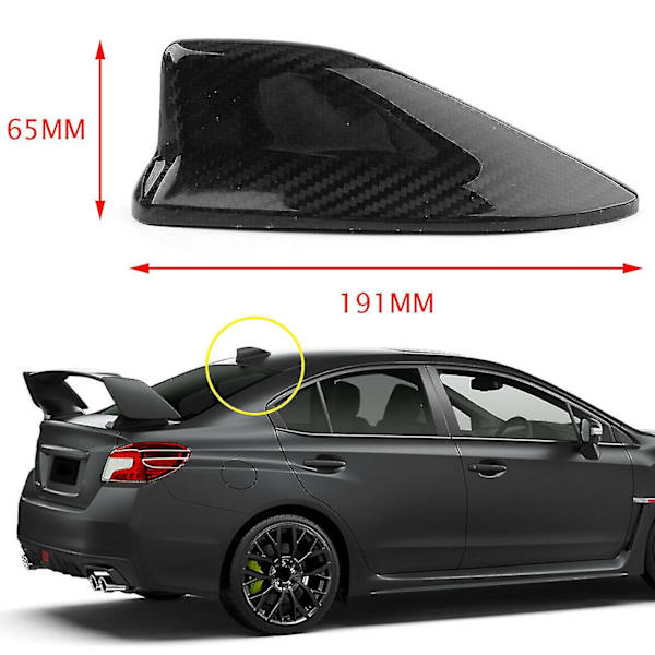 Ægte kulfiber bil tagfinne antenne trim cover til Brz 86 2014-2019 bil styling