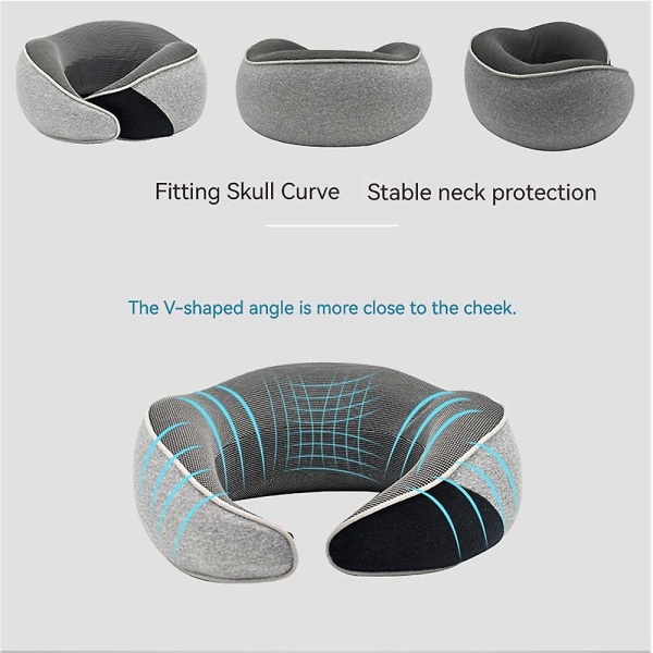 Flyhugz Neck Pillow Flyhugz Travel Pillow Wander Plus Travel Pillow Dark grey