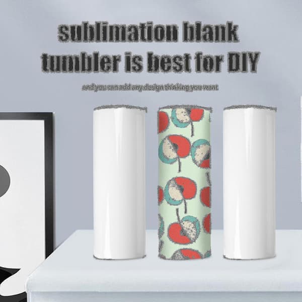 Sublimationskrus 20 Smalle Lige Rustfrit Stål Sublimation...