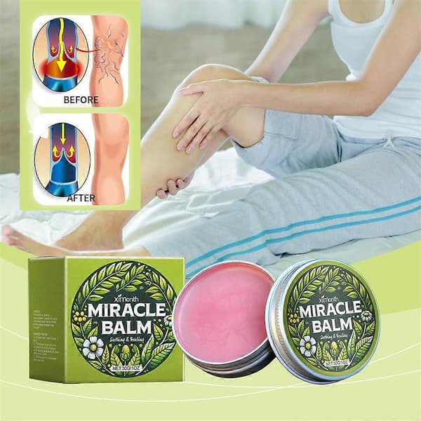 1-3x XIMONTH Benkomfortbalsam - Botanisk Formula för Daglig Massage