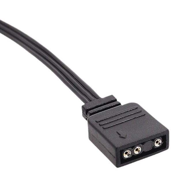 For Corsair 4 Pin Rgb Til Standard Argb 5v 3 Pin Kobling M/ Adapter 25cm Kabel