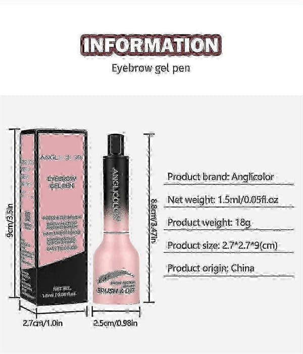 Waterproof Eyebrow Pencil for Defined, Hair-like Brows; Angled Brush; Suitable for Women. #04chocolate