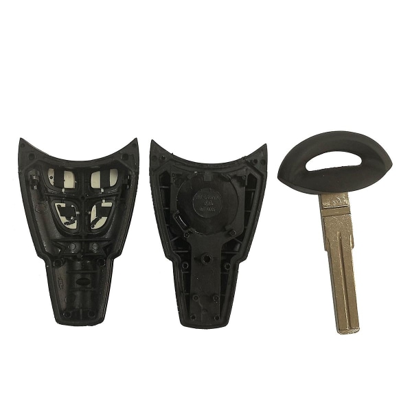 Fjernkontroll nøkkelskall for Saab 9-3 93 2003-2007 - erstatning for nøkkelfri fob-skall med 4 knapper og ubeskåret blad - smartkort Shell with wt47t