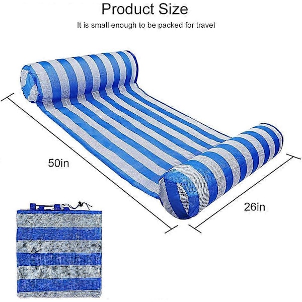 Oppustelig madras til swimmingpool til hjemmet for voksne - 120 kg (blå)
