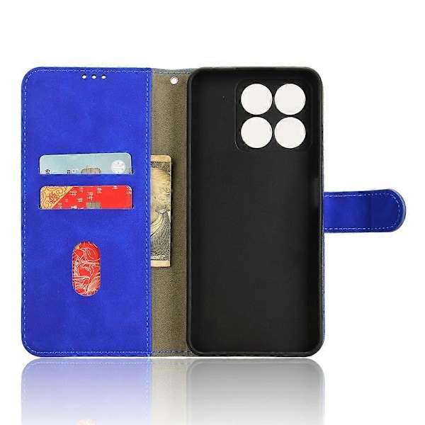 ZTE Blade A35 / A55 Nahkakotelo, ihoa myötäilevä, pudotussuojaava lompakkokotelo - Vihreä Multicolor Blue
