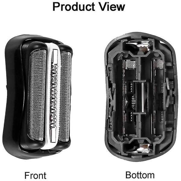 2 stk 32b barbermaskine udskiftningsdel til serie 3, erstatningsfolie og skær til serie 3010s 3040s