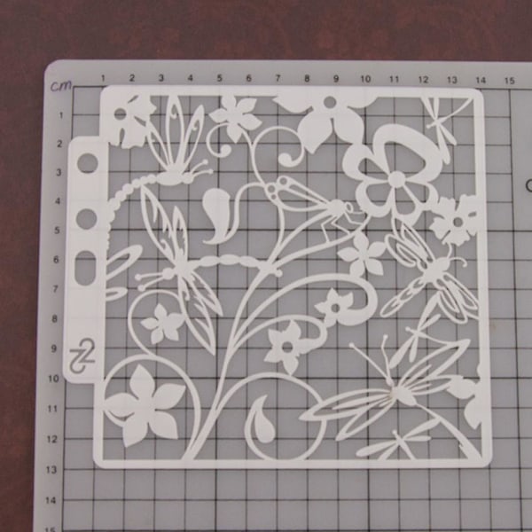 Dragonfly schabloner mall målning Scrapbooking prägling stämpling album hantverk