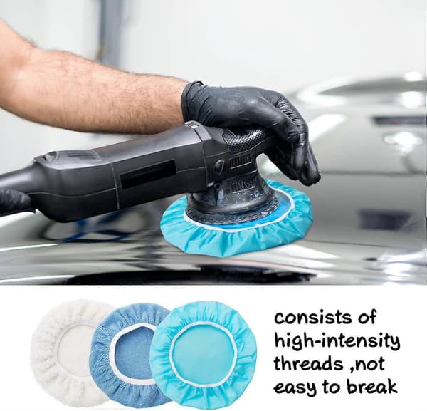 20 Stykker Bil Orbital Buffer Polisher Pad Bonnet Mikrofiber Max Baxer Bonnet