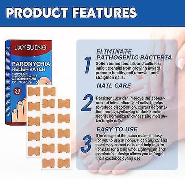 Paronychia Relief Patch 20stk 80PCS