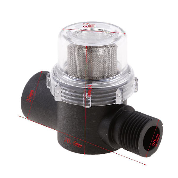 2x universal RV/bobil/tilhenger Marine Vannpumpe Inline Sil Filter 010058