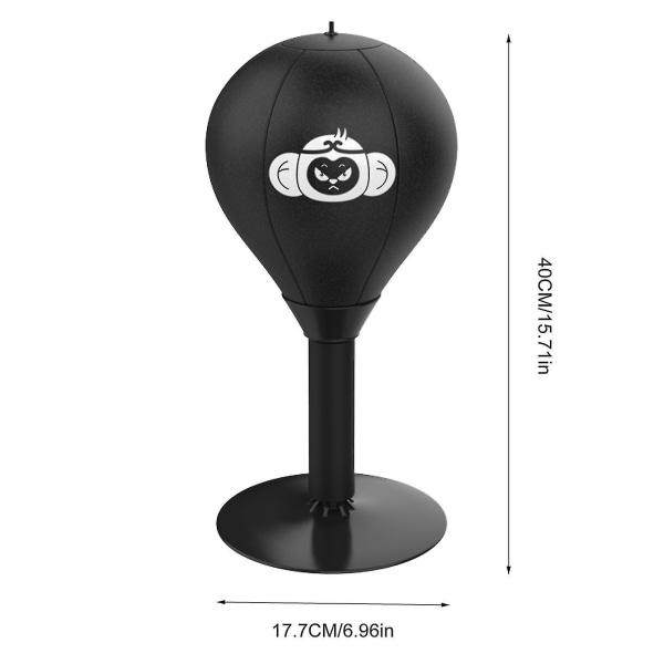 Boksepose Stress Buster Desktop-boksesekk med sterke sugekopper Kraftig stressball Morsomme gaver til sjefen -xx Monkey