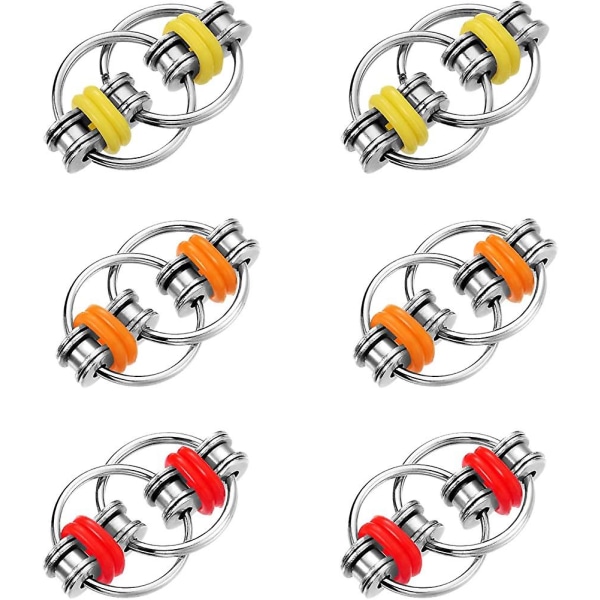 6 st Acsergery Present Flippy Chain Fidget Toy Stress Reducer Pack Acsergery Gift