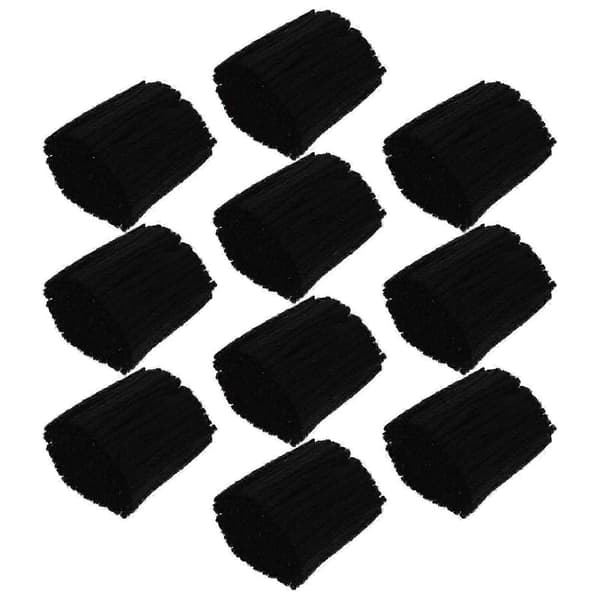 Mattillverkningsgarn, perfekt för Latch Hook-tekniker, material Black 6X3.5cm