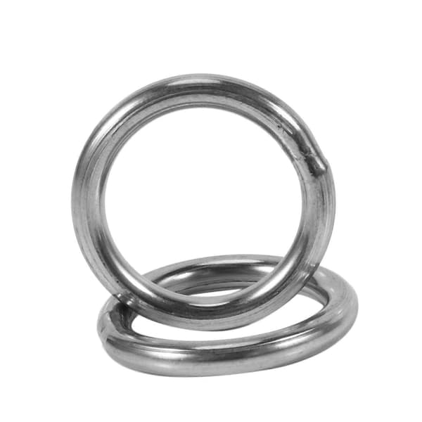 x 30mm Rustfrit Stål Spændebånd Svejste Runde O-ringe 10 stk
