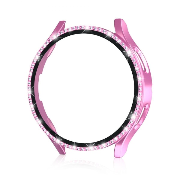 Bling Case För Samsung Galaxy Watch 5 40 mm, hård PC Crystal Diamond Ram Case + Skärmskyddsfilm av härdat glas