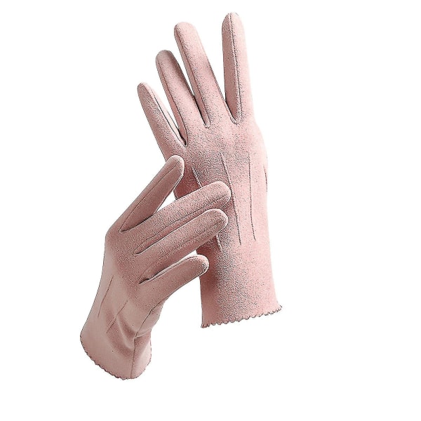Enfärgad tysk fleece T-riple Ridge-handskar med T-ouch-skärm