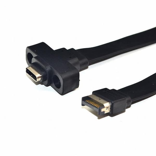 USB 3.1 Frontpanel Type E Han til USB-C Type C Udvidelseskabel, 30cm
