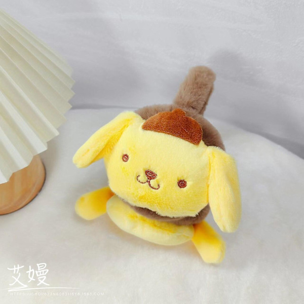 Sanrio Tilbehør Bløde Plys Ørevarmere Vinter Varme Ørevarmer Anime Kuromi Melody Dame Mode Øreklap Kold Beskyttelse Øredækning Pompom Purin
