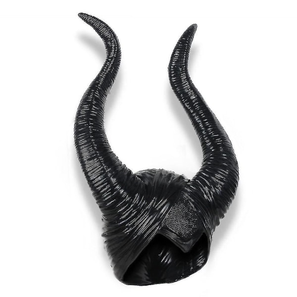 Halloween Maleficent Horns Pandebånd Cosplay Sort, Evil Maleficent Headpiece Ornament, Kvinde Fancy Dresshalloween Maleficent Horns Pandebånd Cosplay Bl