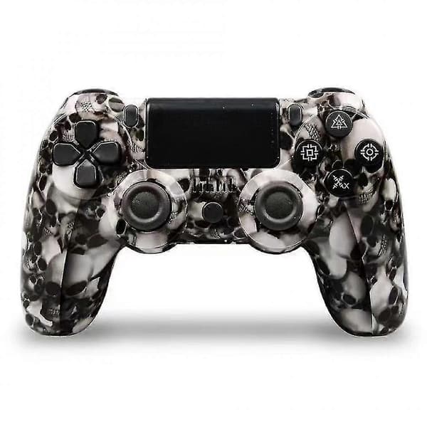 Dualshock Trådlös Handkontroll Kompatibel Med Ps4 / Slim / Pro Konsol Whiteskull