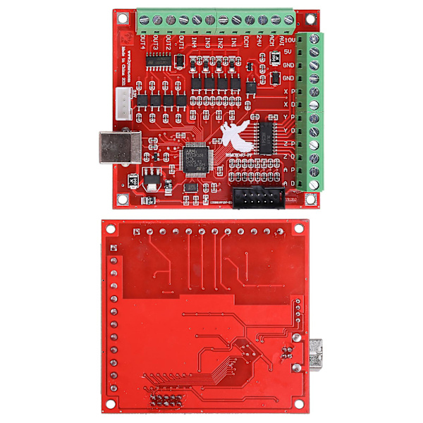 4 Akse Mach3 Steppermotor Bevegelseskontroller Kort Breakout Board USB-grensesnitt