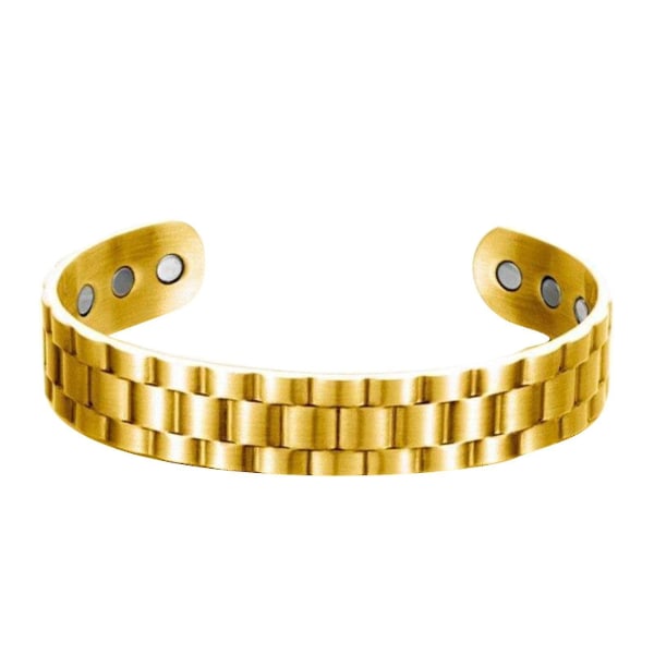 Magnetisk titanarmbånd Magnetiske armbånd for menn, hot! -xx Gold