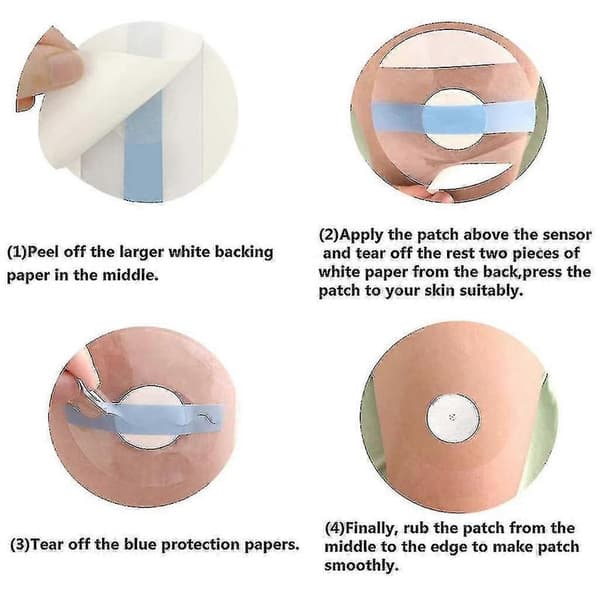 20 st Freestyle Libre Sensor Skydd Vattentäta Libre Lim -