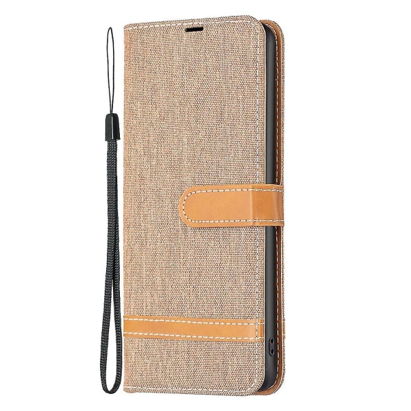 For Samsung Galaxy S24 Ultra Case Jeans Cloth Lommebok Telefondeksel Brown Style H Samsung Galaxy S24 Ult