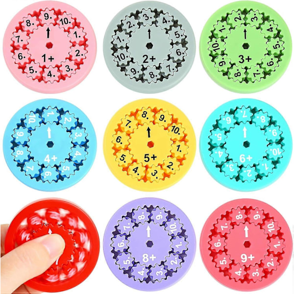 Matte Fakta Fidget Spinners, Sensorisk Spinner Leksak, Pedagogiska Nummer Leksak Pusselspel B