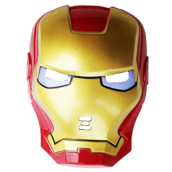Iron Man Masker Kostume Iron Man Light Up Masker Super Hero Masker, Iron Man Party Cosplay Maske Til Halloween Fest Rød